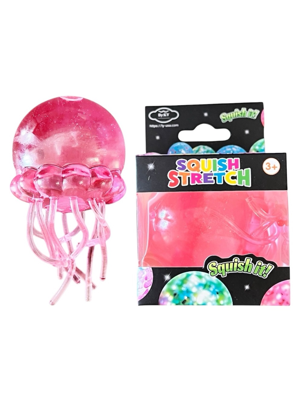 Hot Pink Jellyfish Squishy Toy Trending Best Seller Fidget Relax Stress Relief